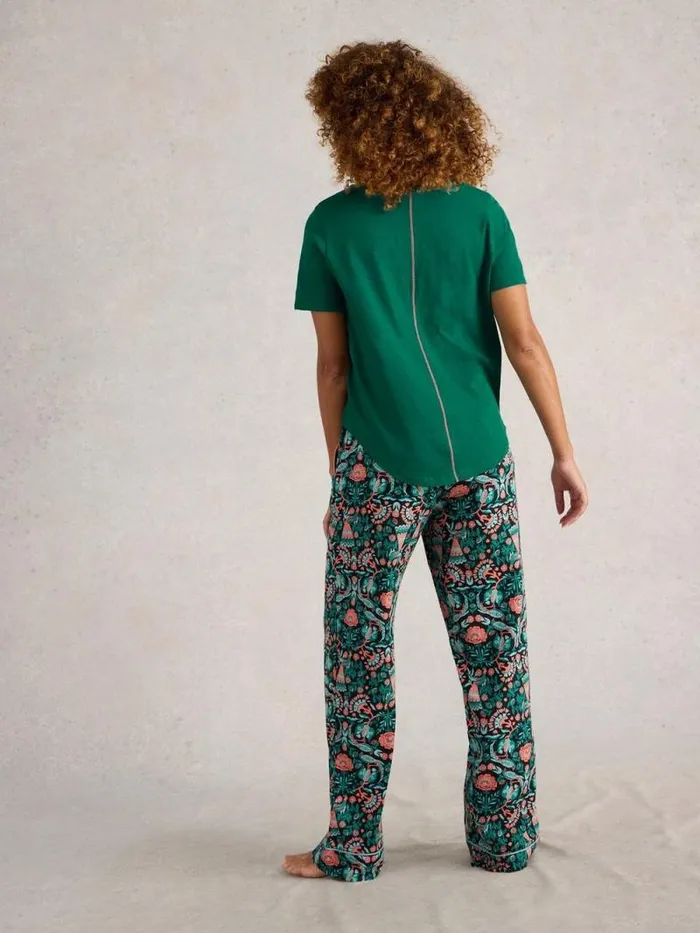 Women Tessa PJ Set Black Print White Stuff Nightwear Women Tessa PJ Set Black Print White Stuff Nightwear