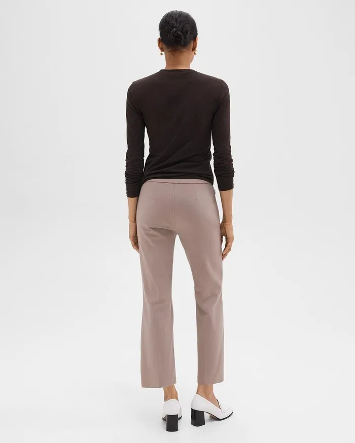 Women Theory Pants Kick Pant In Stretch Cotton Cinder
