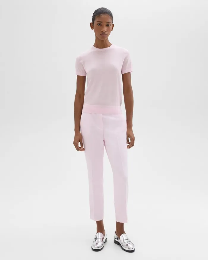 Women Theory Pants Treeca PullOn Pant In Admiral Crepe Bloom
