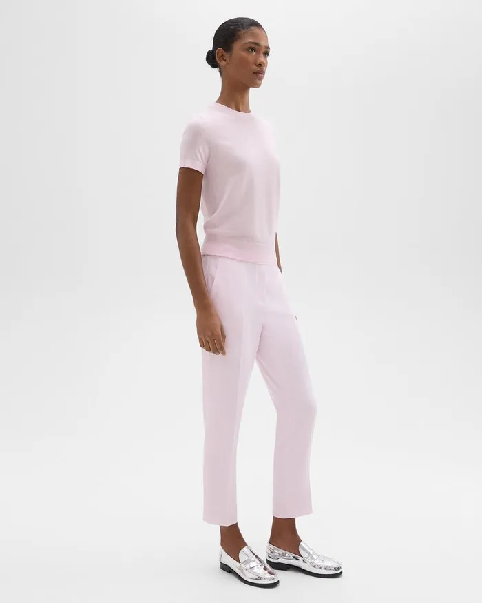 Women Theory Pants Treeca PullOn Pant In Admiral Crepe Bloom