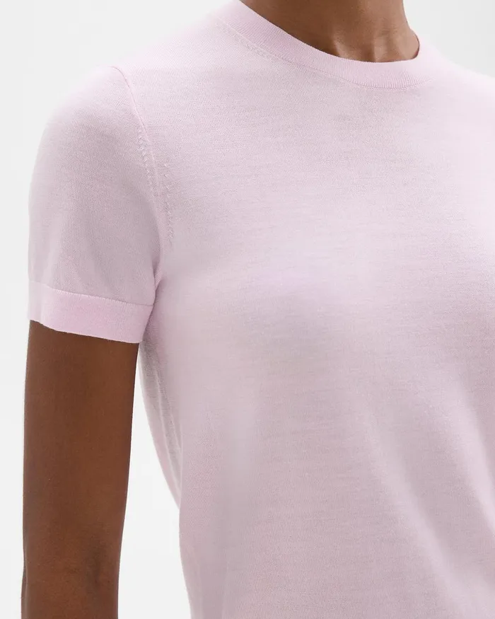 Women Theory Sweaters Cardigans Sweater Tee In Regal Wool Bloom