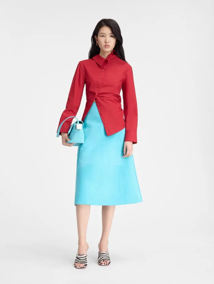 Women Tops and Shirts JACQUEMUS The Pablo Shirt Dark Red