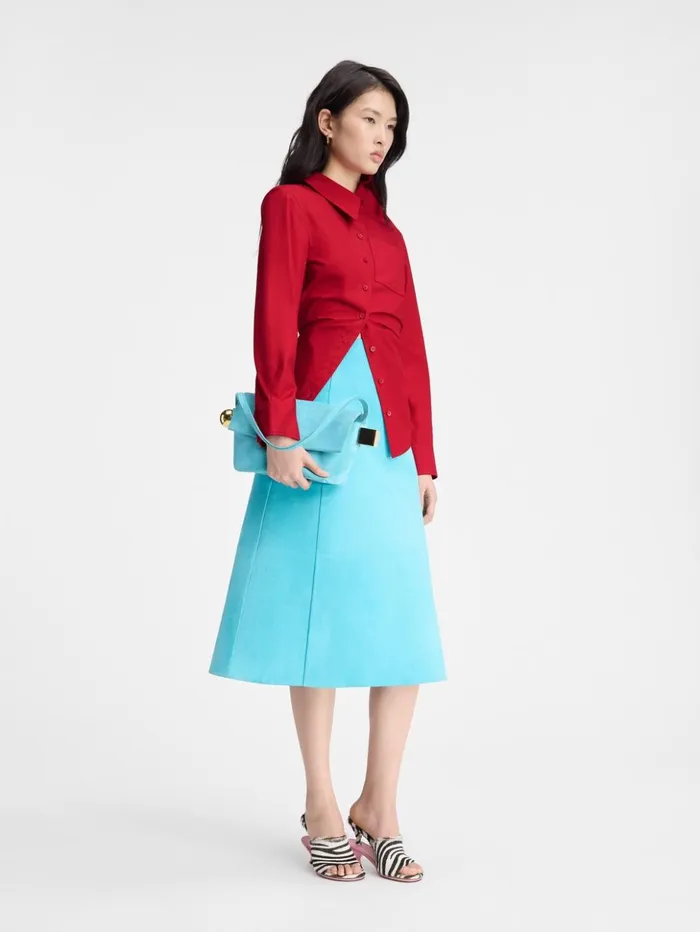 Women Tops and Shirts JACQUEMUS The Pablo Shirt Dark Red Women Tops and Shirts JACQUEMUS The Pablo Shirt Dark Red