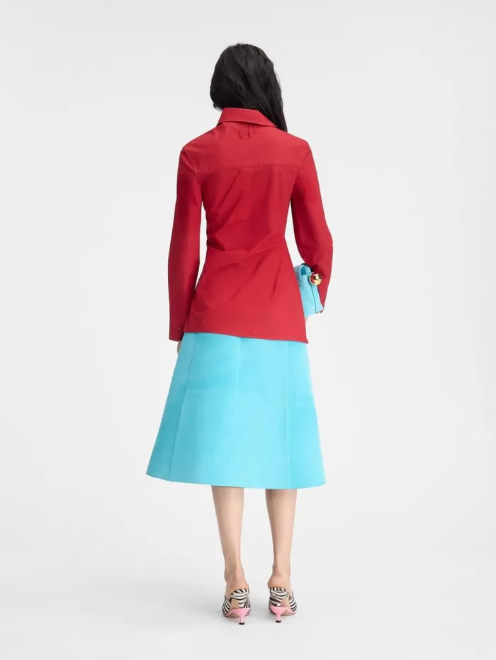 Women Tops and Shirts JACQUEMUS The Pablo Shirt Dark Red Women Tops and Shirts JACQUEMUS The Pablo Shirt Dark Red