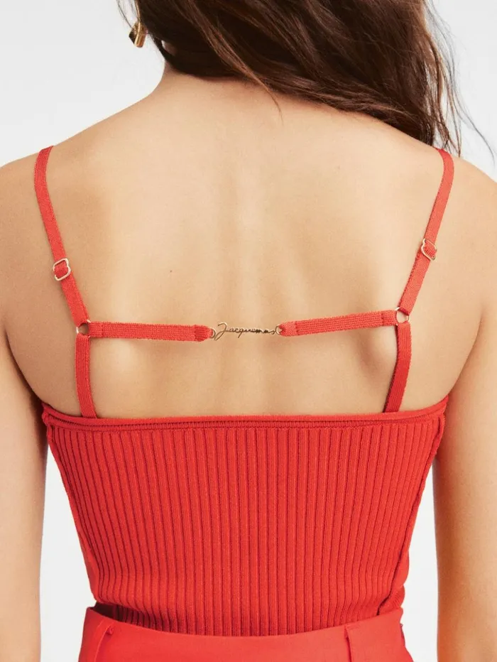 Women Tops and Shirts JACQUEMUS The Sierra Top Orange