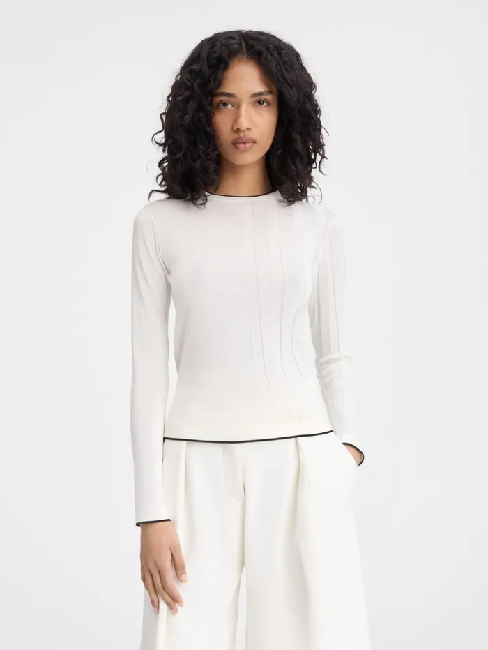 Women Tops and Shirts JACQUEMUS The Tricot Sweater Offwhite