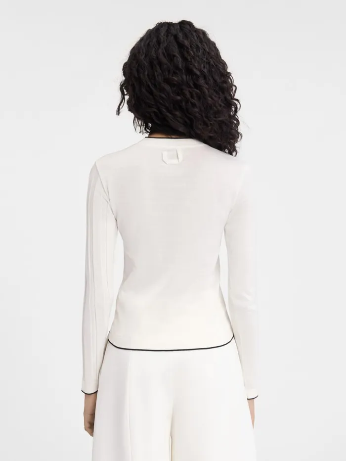 Women Tops and Shirts JACQUEMUS The Tricot Sweater Offwhite