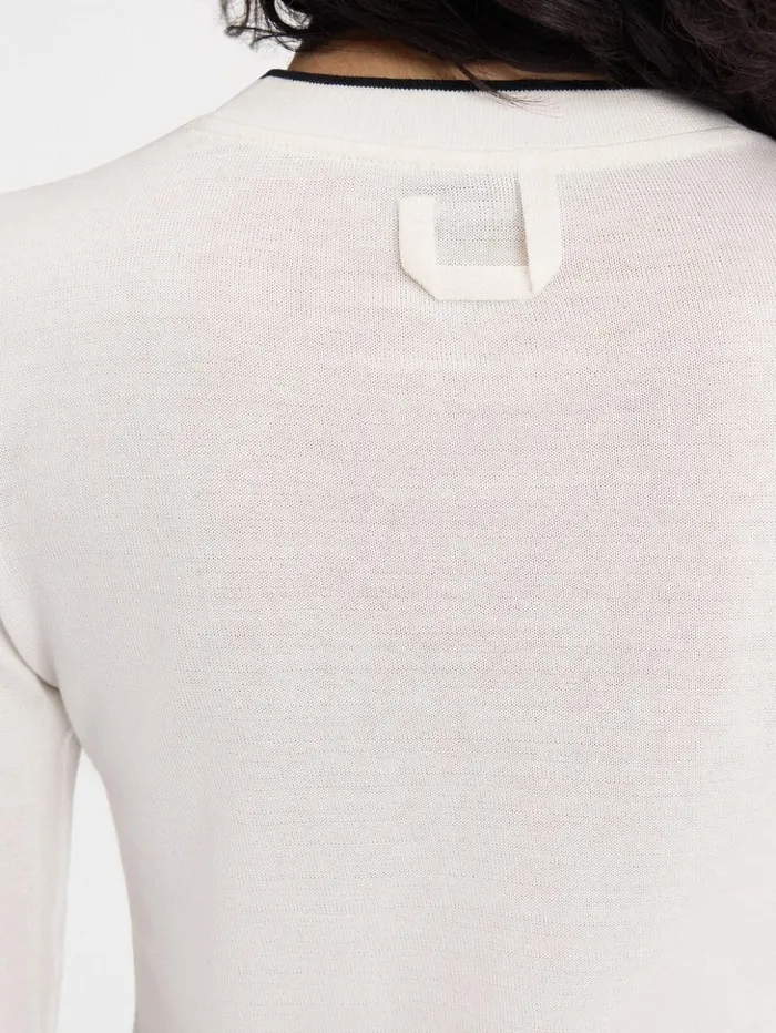 Women Tops and Shirts JACQUEMUS The Tricot Sweater Offwhite