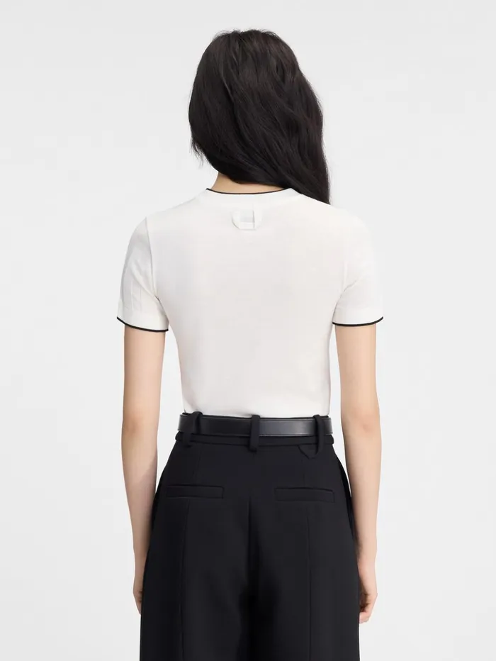 Women Tops and Shirts JACQUEMUS The Tricot Tshirt Offwhite Women Tops and Shirts JACQUEMUS The Tricot Tshirt Offwhite