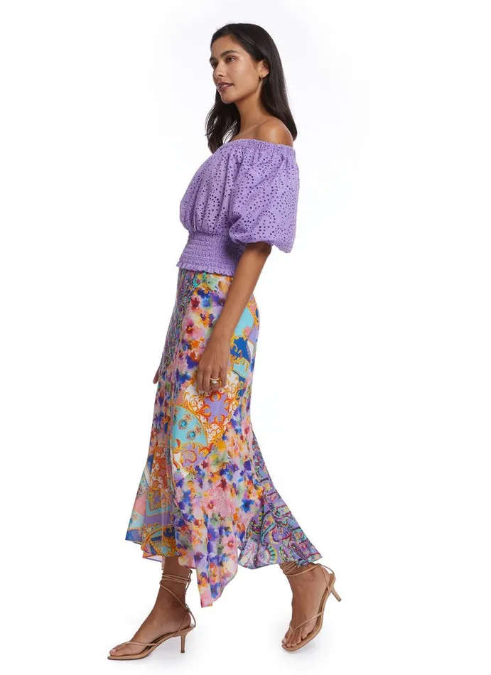 Women Tops Robert Graham ESME BLOUSE Lilac