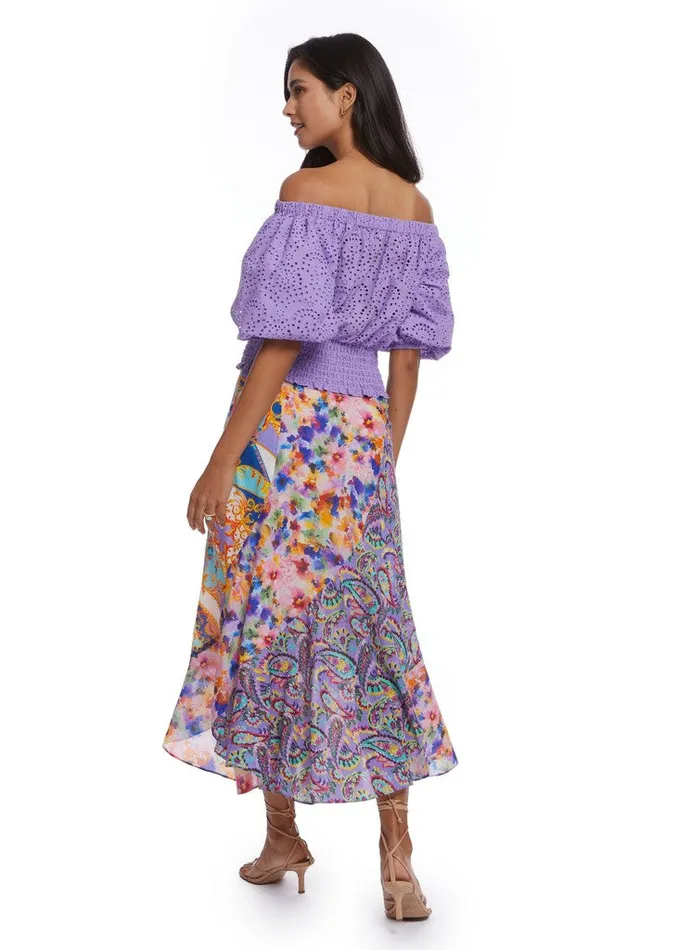 Women Tops Robert Graham ESME BLOUSE Lilac