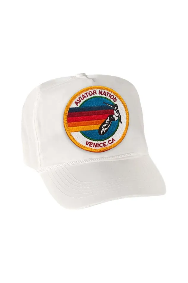 Women Trucker Hats Aviator Nation SIGNATURE VENICE VINTAGE NYLON TRUCKER HAT Women Trucker Hats Aviator Nation SIGNATURE VENICE VINTAGE NYLON TRUCKER HAT