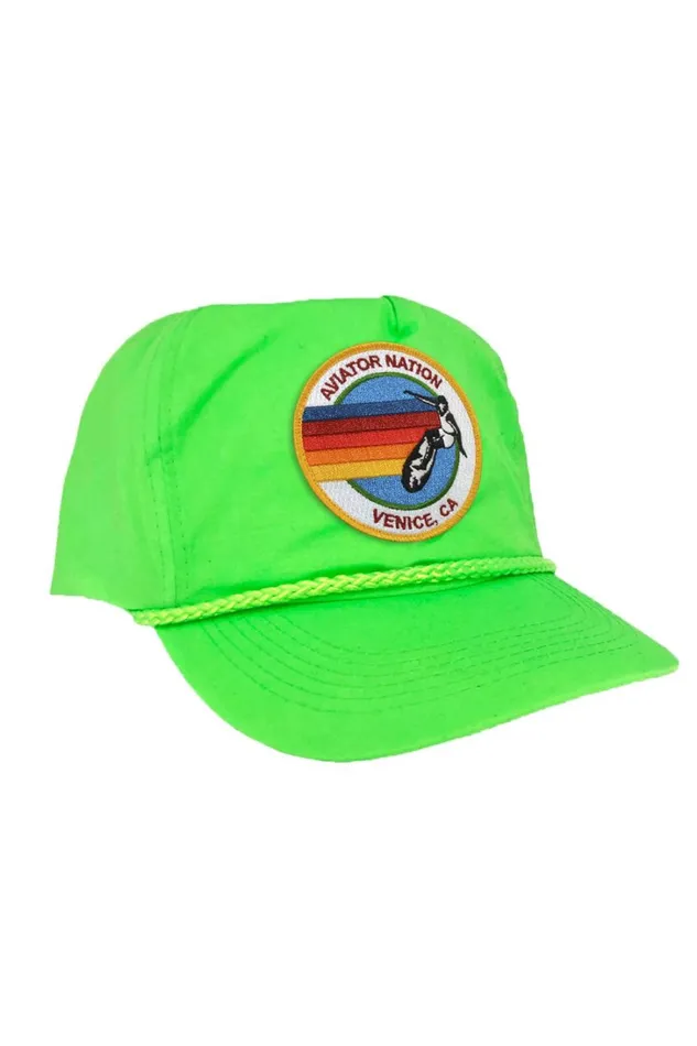 Women Trucker Hats Aviator Nation SIGNATURE VENICE VINTAGE NYLON TRUCKER HAT Women Trucker Hats Aviator Nation SIGNATURE VENICE VINTAGE NYLON TRUCKER HAT