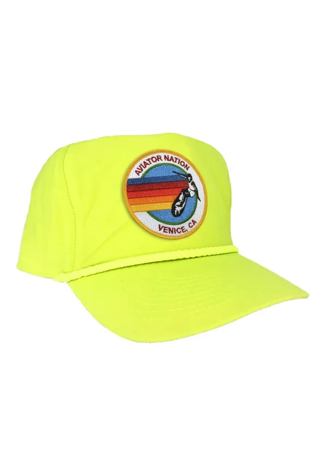 Women Trucker Hats Aviator Nation SIGNATURE VENICE VINTAGE NYLON TRUCKER HAT Women Trucker Hats Aviator Nation SIGNATURE VENICE VINTAGE NYLON TRUCKER HAT