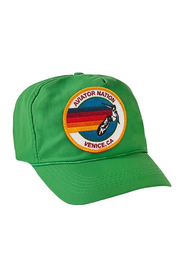 Women Trucker Hats Aviator Nation SIGNATURE VENICE VINTAGE NYLON TRUCKER HAT Women Trucker Hats Aviator Nation SIGNATURE VENICE VINTAGE NYLON TRUCKER HAT