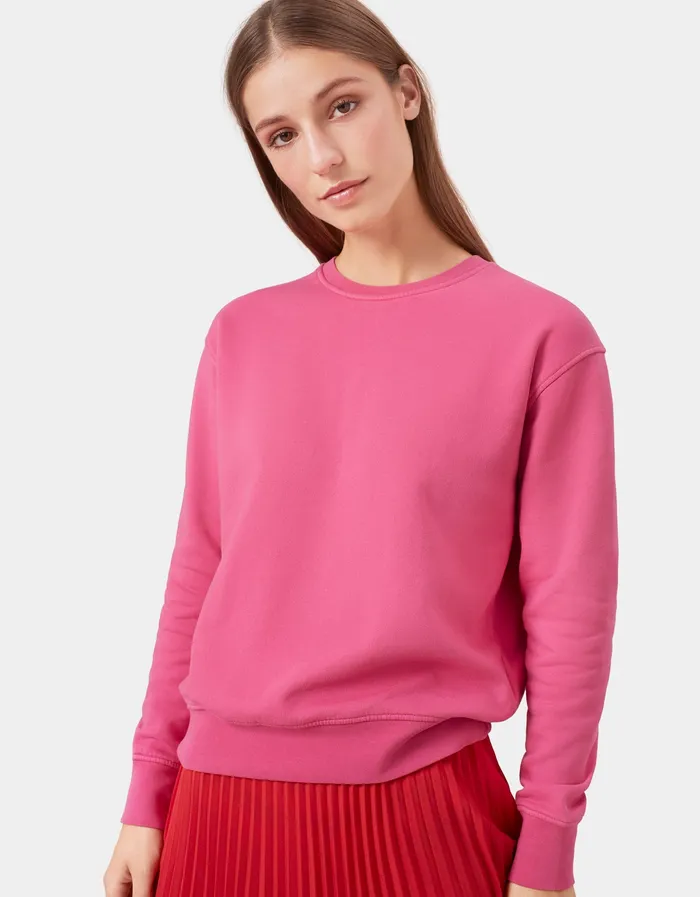 Women Women Classic Organic Crew 8211 Misty Brown Crewneck Sweatshirts Colorfulstandard