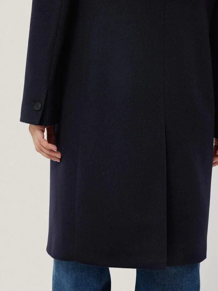 Women Wool Relaxed City Coat Navy Jigsaw Coats and Jackets