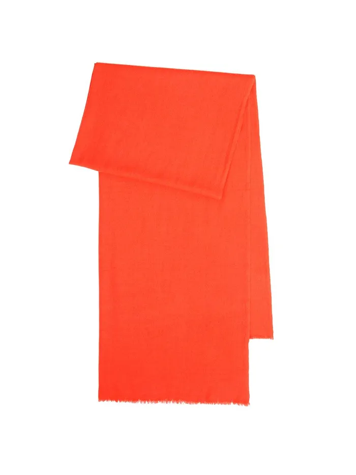 Women Wool Silk Pashmina Orange Jigsaw Knitwear and Cashmere