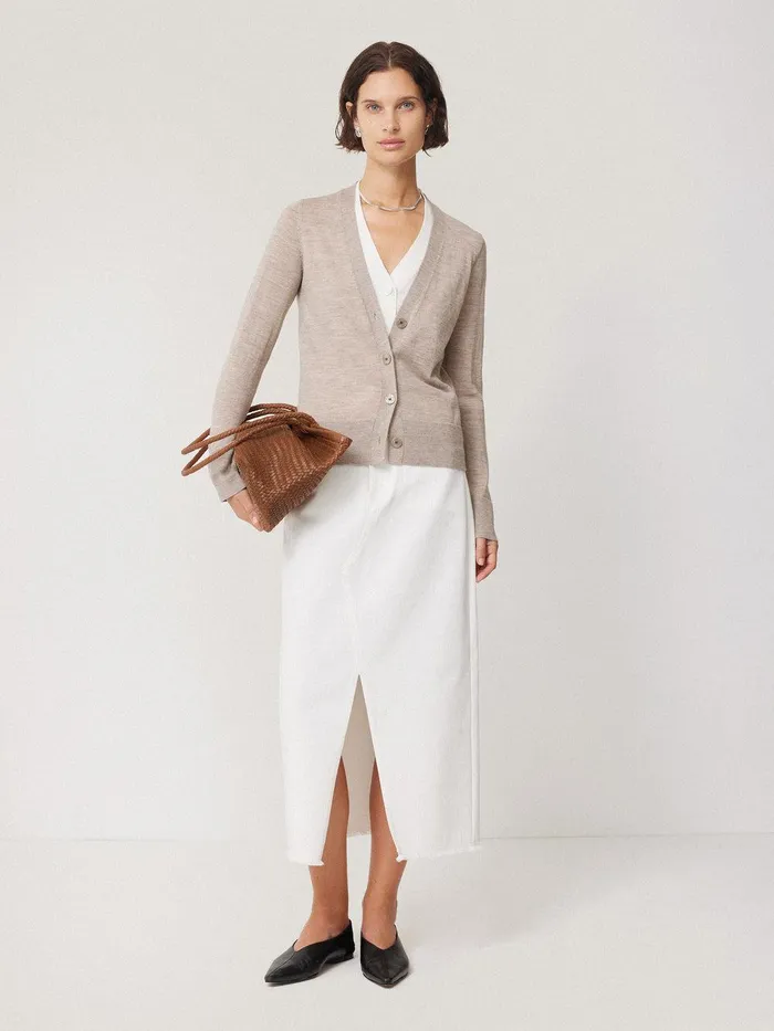 Women Woven Leather Tote Bag Tan Jigsaw Bags