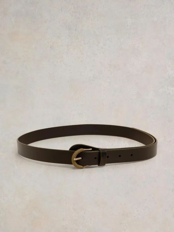 Women Wrap Around Belt Pure Black White Stuff Belts