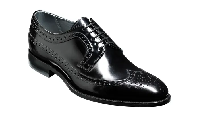 Woodbridge 8211 Black HiShine Men Barker Shoes Wedding Shoes