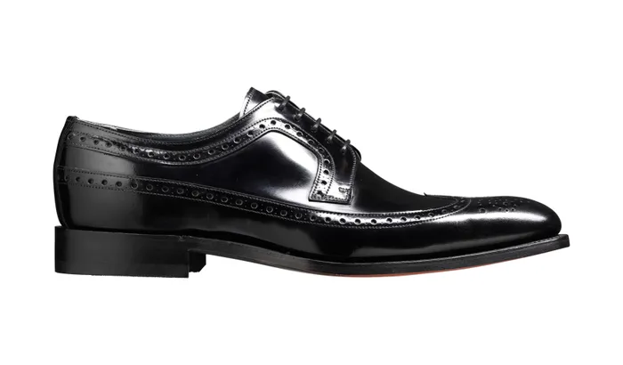 Woodbridge 8211 Black HiShine Men Barker Shoes Wedding Shoes