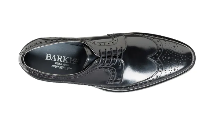 Woodbridge 8211 Black HiShine Men Barker Shoes Wedding Shoes