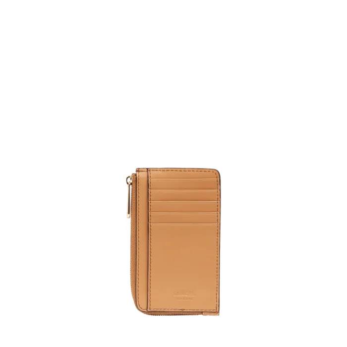 Zip Card Holder Camel Women Lancel Card Holder